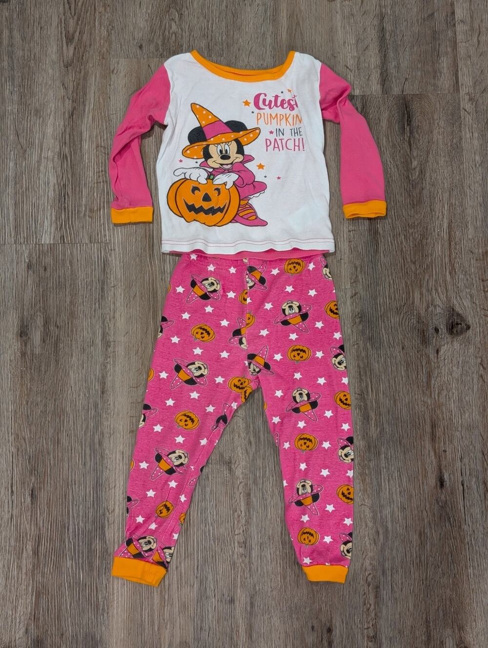 Minnie Mouse Halloween Girls Toddler Pajama set 4t